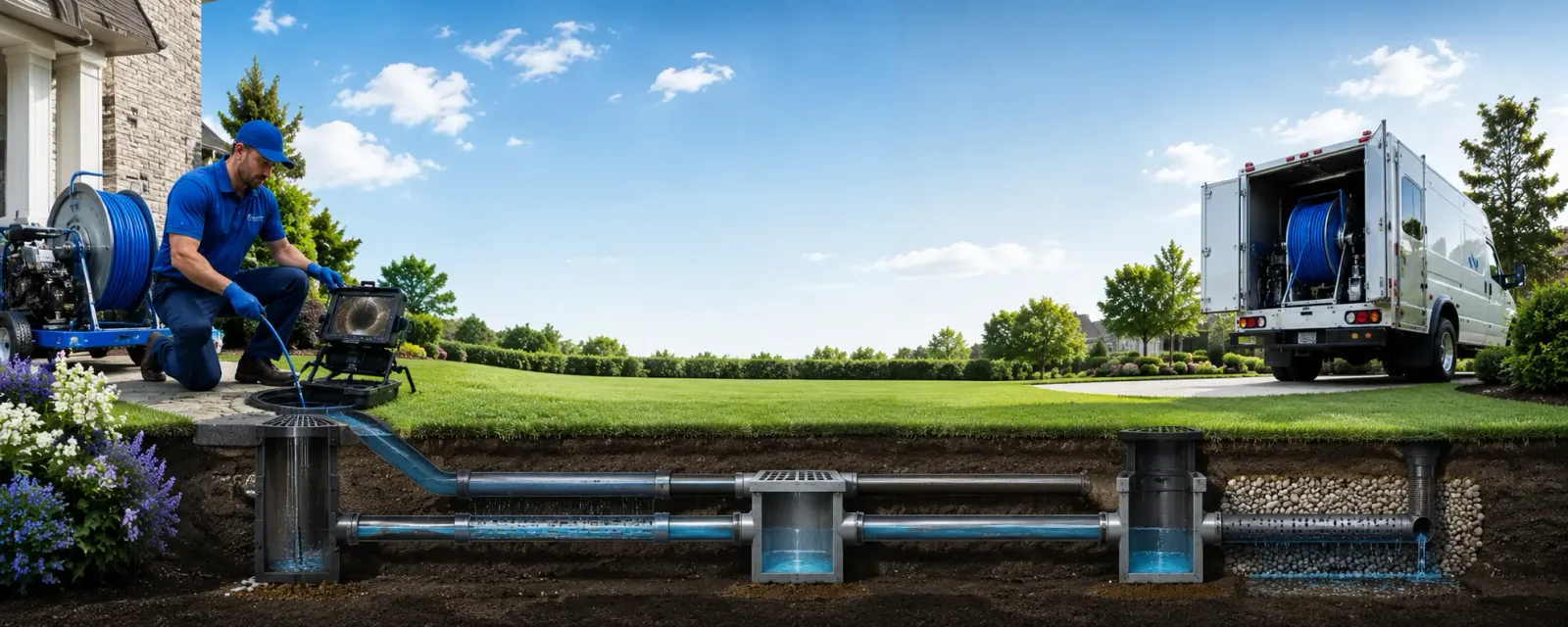 Outdoor drain cleaning information for Huletts Landing, NY